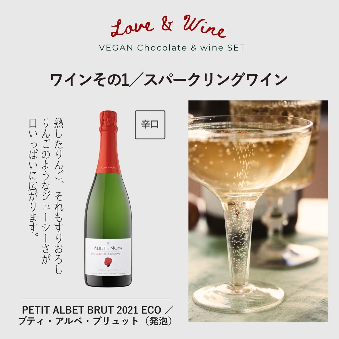 NOÉ NO OMISE×ILLARIIY<br>【ビーガンチョコレート】＆選べるワイン（泡赤白）のセット【限定20セット】