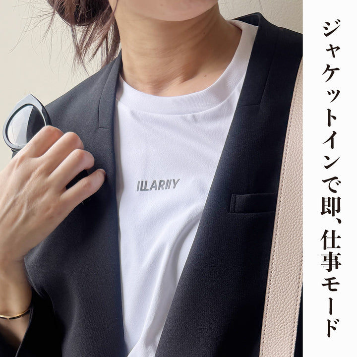 大人の“きちんと見え”ドレスTシャツ 【ブラック】