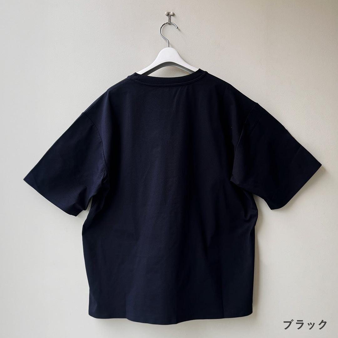 大人の“きちんと見え”ドレスTシャツ 【ブラック】