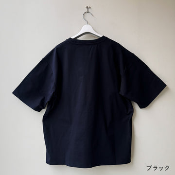 大人の“きちんと見え”ドレスTシャツ 【ブラック】