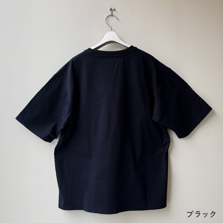 大人の“きちんと見え”ドレスTシャツ 【ブラック】